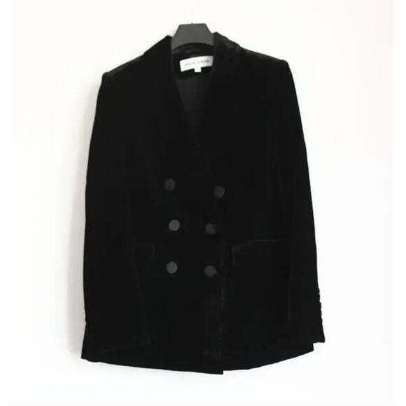 Veronica Beard Ellette Dickey Jacket 2 NWT Black Velvet Prep Blazer Old Money - Picture 10 of 11